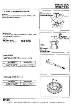 Honda BF20A-BF25A, BF25D-BF30D Outboard Motors Shop Manual., Page 141