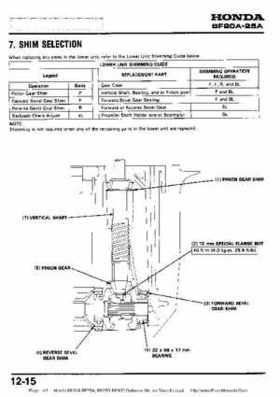 Honda BF20A-BF25A, BF25D-BF30D Outboard Motors Shop Manual., Page 143