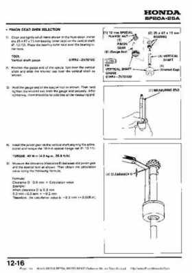 Honda BF20A-BF25A, BF25D-BF30D Outboard Motors Shop Manual., Page 144