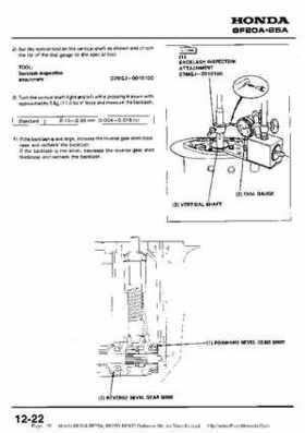 Honda BF20A-BF25A, BF25D-BF30D Outboard Motors Shop Manual., Page 150