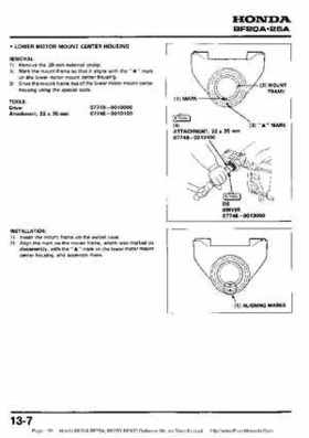 Honda BF20A-BF25A, BF25D-BF30D Outboard Motors Shop Manual., Page 159