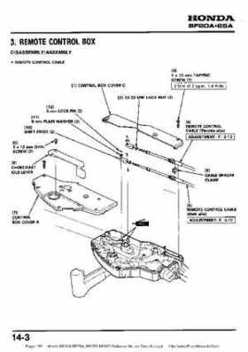 Honda BF20A-BF25A, BF25D-BF30D Outboard Motors Shop Manual., Page 165