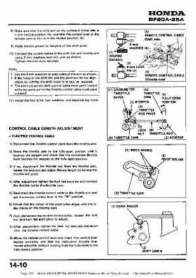 Honda BF20A-BF25A, BF25D-BF30D Outboard Motors Shop Manual., Page 172