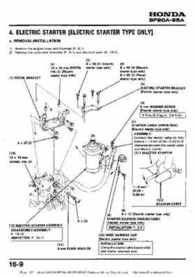Honda BF20A-BF25A, BF25D-BF30D Outboard Motors Shop Manual., Page 187