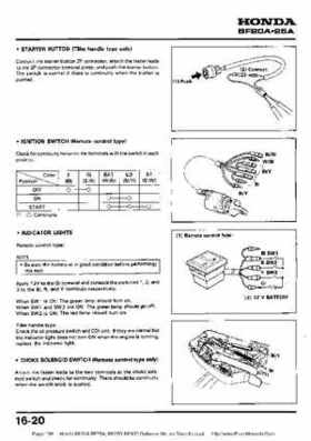 Honda BF20A-BF25A, BF25D-BF30D Outboard Motors Shop Manual., Page 198