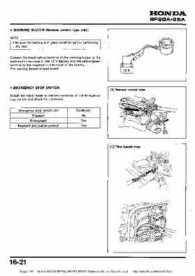 Honda BF20A-BF25A, BF25D-BF30D Outboard Motors Shop Manual., Page 199