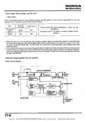 Honda BF20A-BF25A, BF25D-BF30D Outboard Motors Shop Manual., Page 205