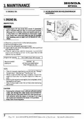 Honda BF20A-BF25A, BF25D-BF30D Outboard Motors Shop Manual., Page 218