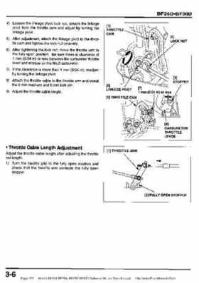 Honda BF20A-BF25A, BF25D-BF30D Outboard Motors Shop Manual., Page 272
