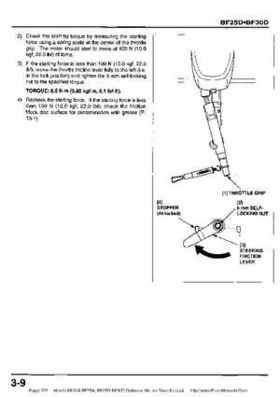 Honda BF20A-BF25A, BF25D-BF30D Outboard Motors Shop Manual., Page 275