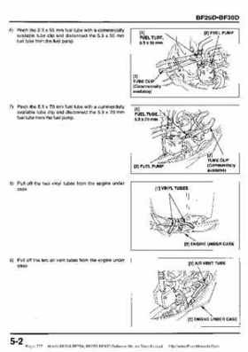 Honda BF20A-BF25A, BF25D-BF30D Outboard Motors Shop Manual., Page 277