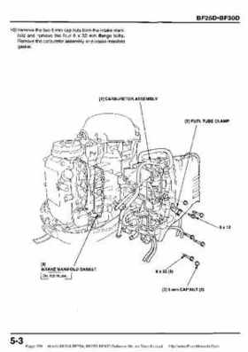 Honda BF20A-BF25A, BF25D-BF30D Outboard Motors Shop Manual., Page 278