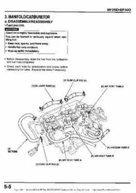 Honda BF20A-BF25A, BF25D-BF30D Outboard Motors Shop Manual., Page 280