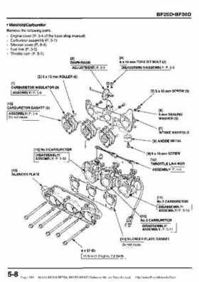Honda BF20A-BF25A, BF25D-BF30D Outboard Motors Shop Manual., Page 283