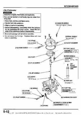 Honda BF20A-BF25A, BF25D-BF30D Outboard Motors Shop Manual., Page 287