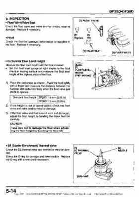 Honda BF20A-BF25A, BF25D-BF30D Outboard Motors Shop Manual., Page 289