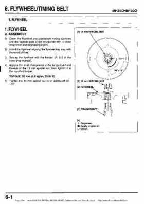 Honda BF20A-BF25A, BF25D-BF30D Outboard Motors Shop Manual., Page 294