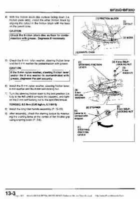 Honda BF20A-BF25A, BF25D-BF30D Outboard Motors Shop Manual., Page 302