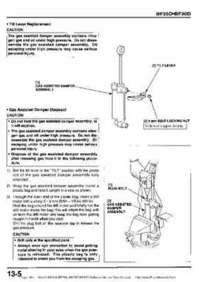 Honda BF20A-BF25A, BF25D-BF30D Outboard Motors Shop Manual., Page 304