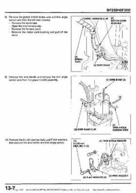 Honda BF20A-BF25A, BF25D-BF30D Outboard Motors Shop Manual., Page 306