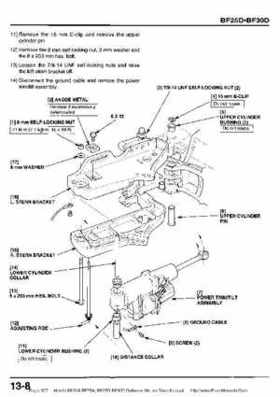 Honda BF20A-BF25A, BF25D-BF30D Outboard Motors Shop Manual., Page 307