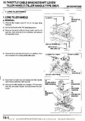 Honda BF20A-BF25A, BF25D-BF30D Outboard Motors Shop Manual., Page 314
