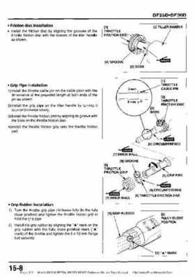 Honda BF20A-BF25A, BF25D-BF30D Outboard Motors Shop Manual., Page 321