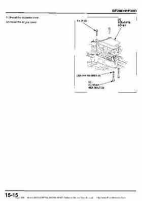 Honda BF20A-BF25A, BF25D-BF30D Outboard Motors Shop Manual., Page 328