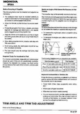 Honda BF20A-BF25A, BF25D-BF30D Outboard Motors Shop Manual., Page 416