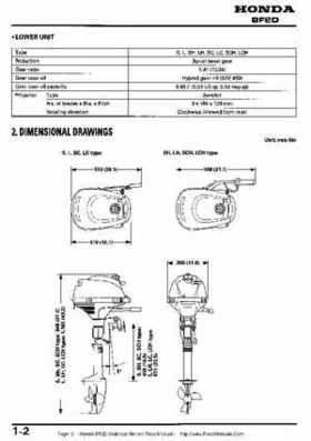 Honda BF2D Outboard Motors Shop Manual, Page 3