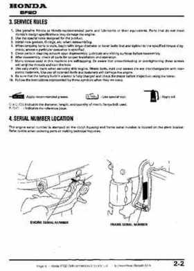 Honda BF2D Outboard Motors Shop Manual, Page 6
