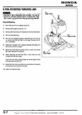 Honda BF2D Outboard Motors Shop Manual, Page 27