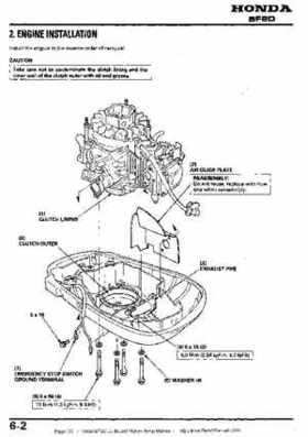 Honda BF2D Outboard Motors Shop Manual, Page 36