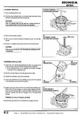 Honda BF2D Outboard Motors Shop Manual, Page 41