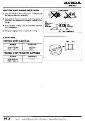 Honda BF2D Outboard Motors Shop Manual, Page 70