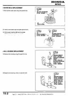 Honda BF2D Outboard Motors Shop Manual, Page 73
