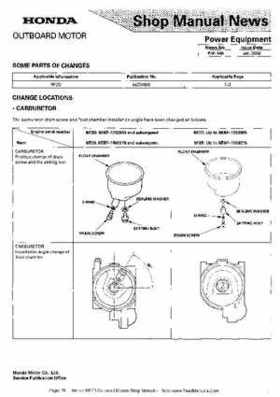 Honda BF2D Outboard Motors Shop Manual, Page 78