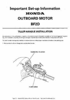 Honda BF2D Outboard Motors Shop Manual, Page 79