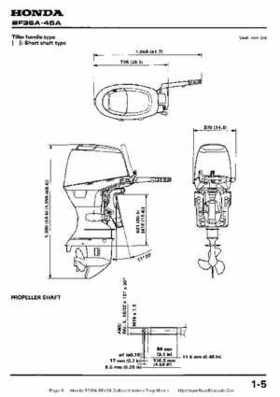 Honda BF35A-BF45A Outboard Motors Shop Manual., Page 6