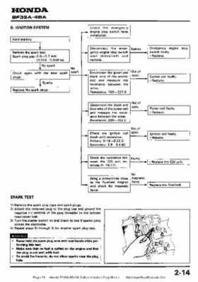 Honda BF35A-BF45A Outboard Motors Shop Manual., Page 23
