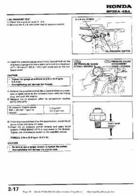 Honda BF35A-BF45A Outboard Motors Shop Manual., Page 26