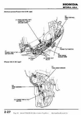 Honda BF35A-BF45A Outboard Motors Shop Manual., Page 36