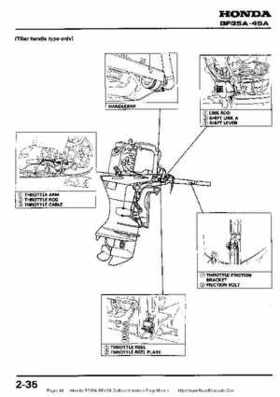 Honda BF35A-BF45A Outboard Motors Shop Manual., Page 44
