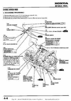 Honda BF35A-BF45A Outboard Motors Shop Manual., Page 68