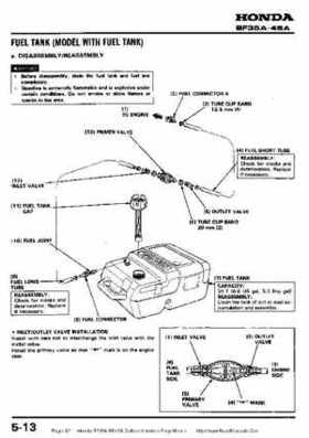Honda BF35A-BF45A Outboard Motors Shop Manual., Page 82