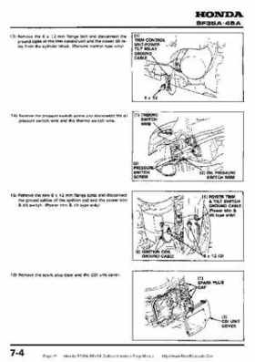 Honda BF35A-BF45A Outboard Motors Shop Manual., Page 91