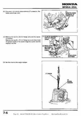 Honda BF35A-BF45A Outboard Motors Shop Manual., Page 93