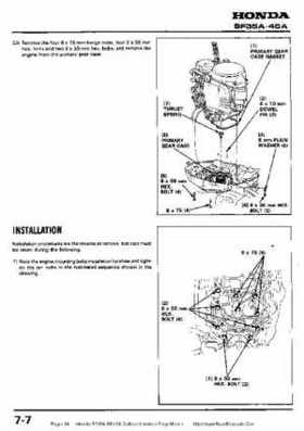 Honda BF35A-BF45A Outboard Motors Shop Manual., Page 94