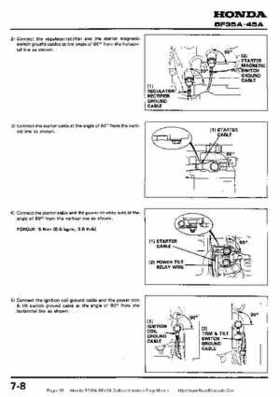 Honda BF35A-BF45A Outboard Motors Shop Manual., Page 95