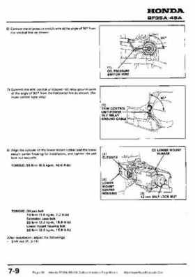 Honda BF35A-BF45A Outboard Motors Shop Manual., Page 96